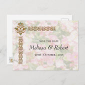 ゴールデンジュエリー結婚ドフローラ 案内ポストカード (正面/裏面)