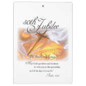 ゴールデンジュビリー宗教生活十字架 クリップボード (裏面)