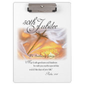 ゴールデンジュビリー宗教生活十字架 クリップボード (正面)