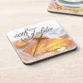 ゴールデンジュビリー宗教生活十字架 コースター (左側)