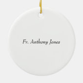 ゴールデンジュビリー宗教生活十字架 セラミックオーナメント (裏面)