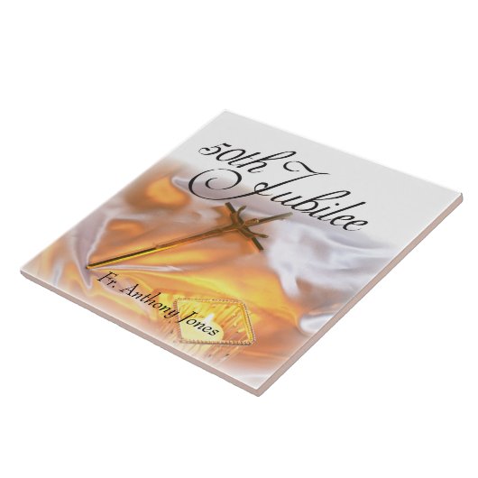 ゴールデンジュビリー宗教生活十字架 タイル (側面)