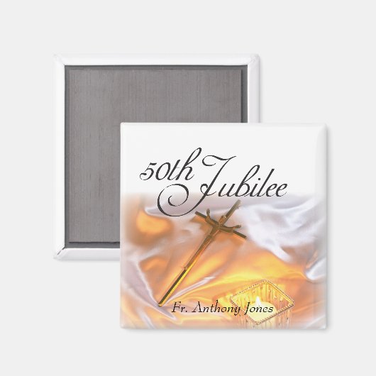 ゴールデンジュビリー宗教生活十字架 マグネット (正面/裏面)