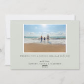 ゴールデンジョイモダンフォトホリデーカード |セージ シーズンカード (裏面)