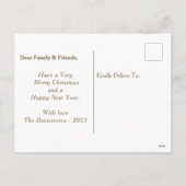 ゴールデンジョイ ホリデー ブレッシングス フォト ホリデー カード (裏面)