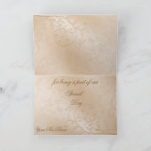 ゴールデンスエレガントワンズフォーマルサンキューカード サンキューカード (内部)