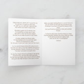 ゴールデンスカイサンフラワーズ&心地よい詩悔やみや弔慰 カード (内部)