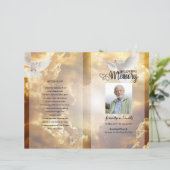 ゴールデンスカイ葬儀プログラムテンプレート (スタンド正面)