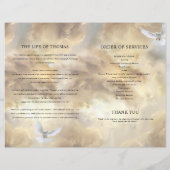 ゴールデンスカイ葬儀プログラムテンプレート (裏面)