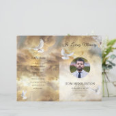 ゴールデンスカイ葬儀プログラムテンプレート (スタンド正面)