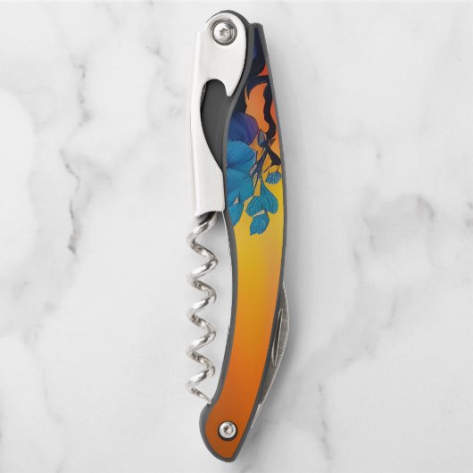 ゴールデンスカイ、紫の青葉の ソムリエナイフ (正面)