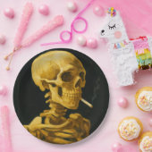 ゴールデンスカル喫煙ユニークバンゴッホインスパイア ペーパープレート (パーティー)