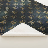 ゴールデンスカル&クロスボーンズSherpaブランケット シェルパブランケット (3/4)