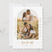 ゴールデンスカロップ セーブ・ザ・デート 結婚式 フォトカード (正面)