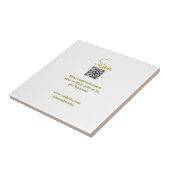 ゴールデンスキャンQRコードグリッターシンプルカリグエレガントル タイル (側面)