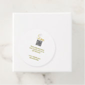 ゴールデンスキャンQRコードグリッターシンプルカリグエレガントル フェイバータグ (インサイチュ)