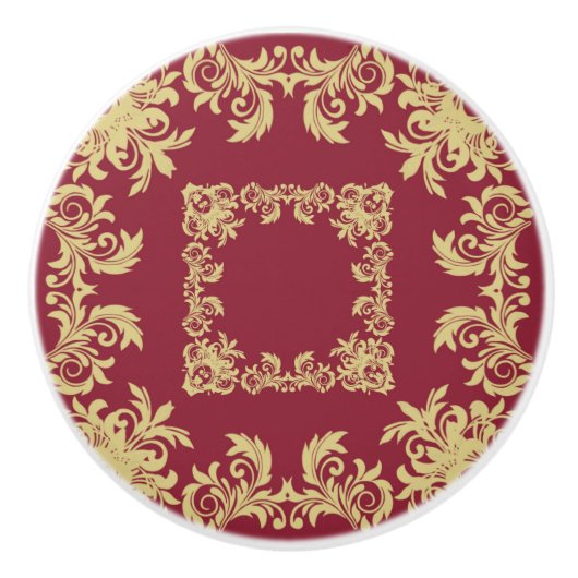 ゴールデンスクウェアワイン セラミックノブ (正面)