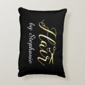 ゴールデンスクリプトハサミヘアスタイリストのヘアサロン アクセントクッション (裏面(縦))