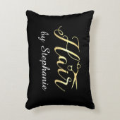 ゴールデンスクリプトハサミヘアスタイリストのヘアサロン アクセントクッション (正面(垂直))