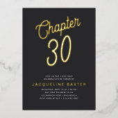 ゴールデンスクリプト第30章30th誕生日パーティー 箔招待状 (正面)