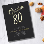 ゴールデンスクリプト第80章80th誕生日パーティー 箔招待状<br><div class="desc">80歳祝の誕生日スタイル!この豪華な金色のスクリプトの招待で、あなたの特別な日のお祝いにあなたの愛する人々を一緒に持ち込むことができる。フォイル仕上げは豪華なtouchを加え、ゲストに畏敬の念を抱かせ、80歳の誕生日パーティーに思い出に残る体験を作り出す。完璧な救済お祝いとこの重要な節目を計祝画してみよう。</div>