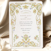 ゴールデンスクロール庭園の結婚式 招待状
