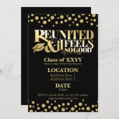 ゴールデンスクール懇親会招待 招待状 (正面/裏面)