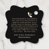 ゴールデンスケップハニーラベル精巧な金ゴールドグラデーション フェイバータグ (裏面)