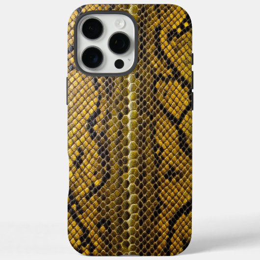 ゴールデンスケール:プレミアムスネークスキン Case-Mate iPhoneケース (裏面)