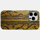 ゴールデンスケール:プレミアムスネークスキン Case-Mate iPhoneケース (裏面 (横))