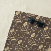 ゴールデンスタイリッシュプレクトン – 音楽愛好家のためのデザイン! ビーチタオル (インサイチュ)