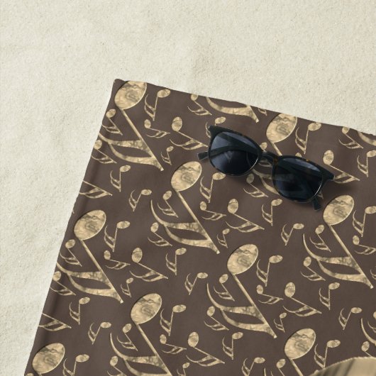 ゴールデンスタイリッシュプレクトン – 音楽愛好家のためのデザイン! ビーチタオル (インサイチュ)