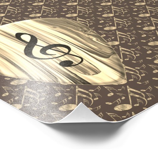 ゴールデンスタイリッシュプレクトン – 音楽愛好家のためのデザイン! フォトプリント (角)