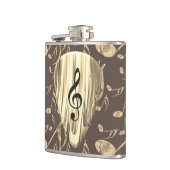 ゴールデンスタイリッシュプレクトン – 音楽愛好家のためのデザイン! フラスク (左)