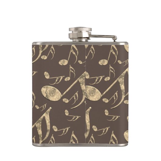 ゴールデンスタイリッシュプレクトン – 音楽愛好家のためのデザイン! フラスク (裏面)