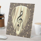 ゴールデンスタイリッシュプレクトン – 音楽愛好家のためのデザイン! 台座サイン (インサイチュ)