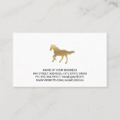 ゴールデンスタリオン | 黒大理石 名刺 (裏面)