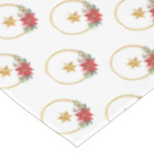 ゴールデンスターとクリスマスリースベクター テーブルクロス (アングル)