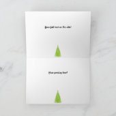 ゴールデンスターアンドグリーンツリーホリデーカード シーズンカード (内部)