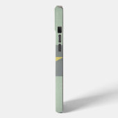 ゴールデンスターエクセレンスエレガントテクスチャードセージ緑 Case-Mate iPhoneケース (裏面 / 左)