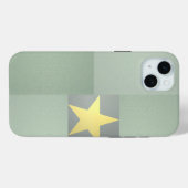 ゴールデンスターエクセレンスエレガントテクスチャードセージ緑 Case-Mate iPhoneケース (裏面 (横))