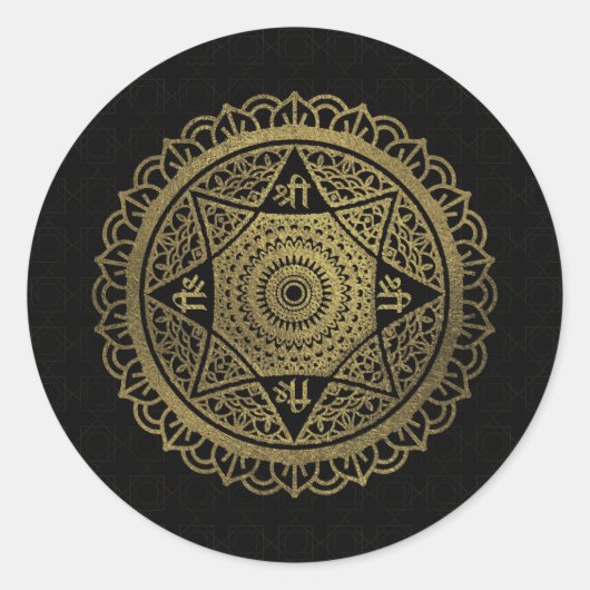 ゴールデンスターオブラクシュミ – アシュタラクシュミスリ ラウンドシール (正面)