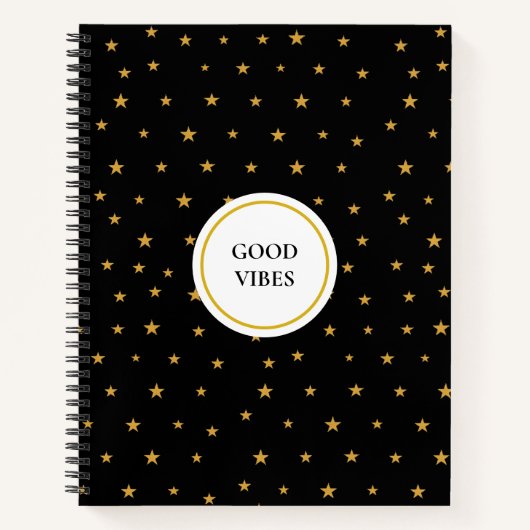 ゴールデンスターオンブラック ノートブック (正面)