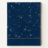 ゴールデンスターオンブルーナイト |名前の追加 ノートブック (裏面)