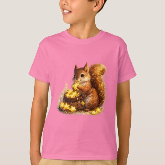 ゴールデンスターコレクター リスTシャツ｜豊かさ Tシャツ (正面)