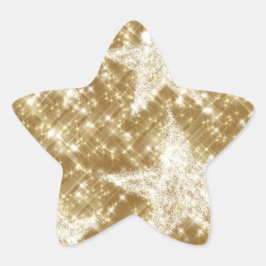ゴールデンスタースパークルスクリスマスホリデー 星シール