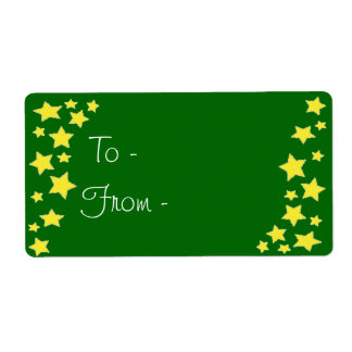ゴールデンスターズのギフトラベル ラベル