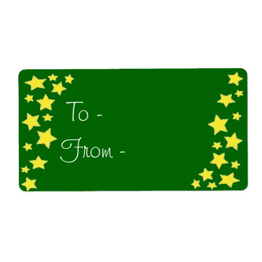 ゴールデンスターズのギフトラベル ラベル (正面)