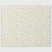 ゴールデンスターズアンドツリーブランチ ラッピングペーパー (フラット)