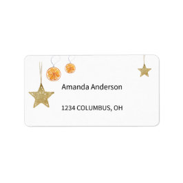 ゴールデンスターズオーナメントとオレンジ ラベル